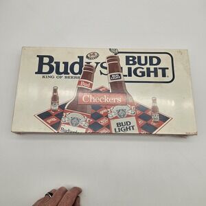 Bud vs Bud Light Checkers Vintage Board Game Budweiser King Of Beers SEALED